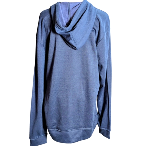 NWOT GAP Navy Logo Hooded Sweatshirt Size Large - Picture 2 of 7